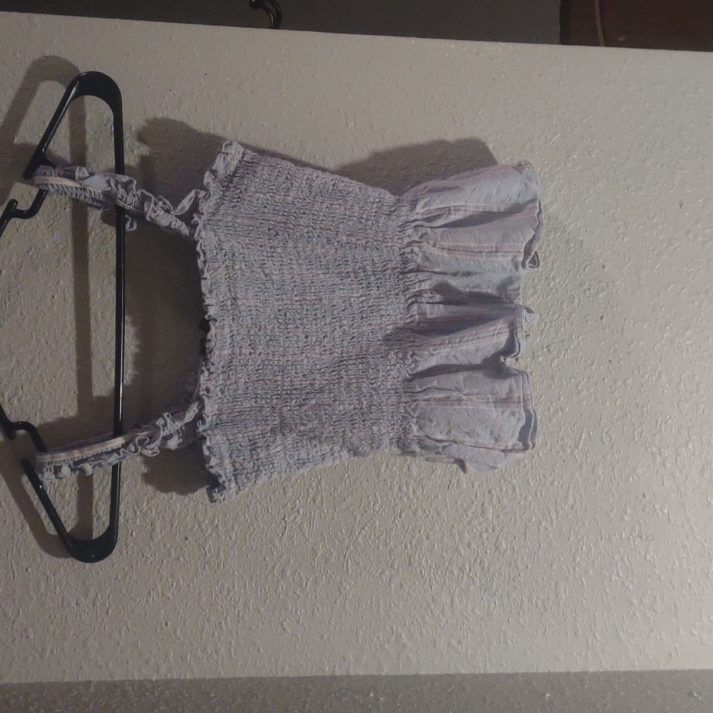 Forever 21 blue and pink crop top